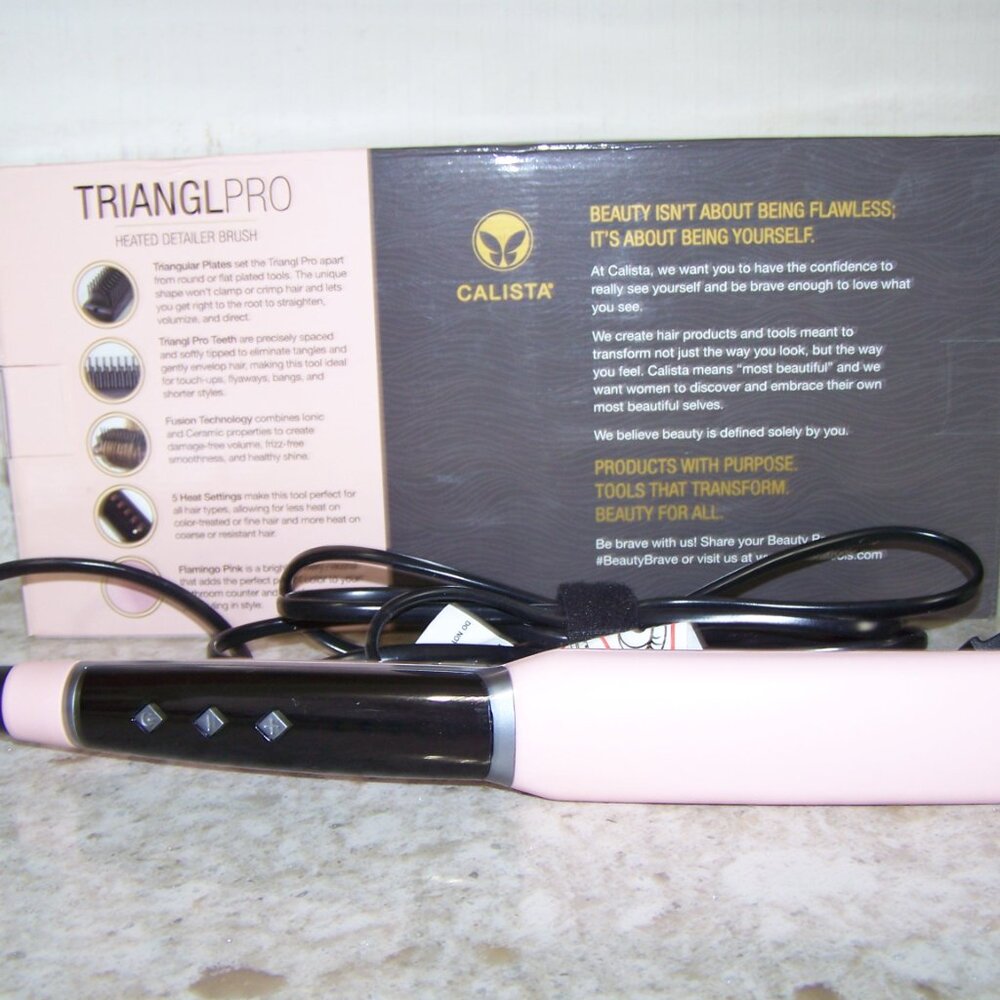 Calista TrianglPro Heated Detailer Brush Hair Styling Tool - Picture 5 of 5
